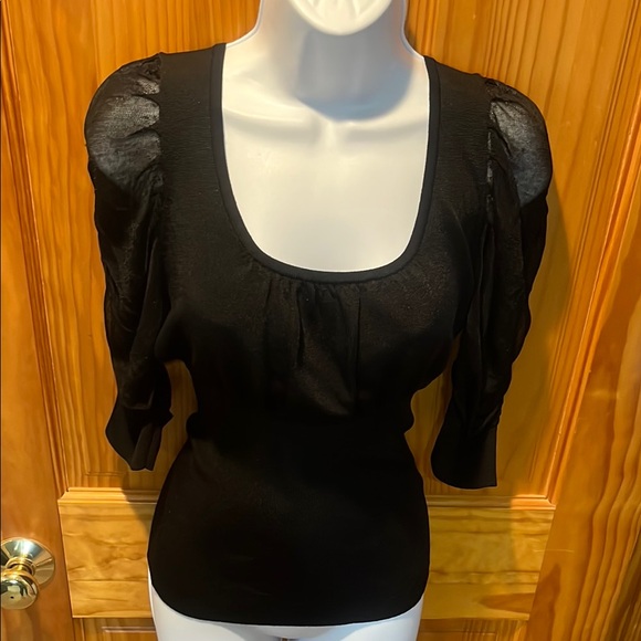 Boston Proper Elegant Black Women's Top - Picture 4 of 8